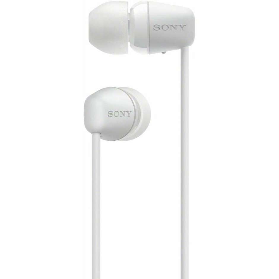 Sony WI-C200W cuffie intrauricolari wireless Bluetooth Autonomia 15 ore colore Bianco