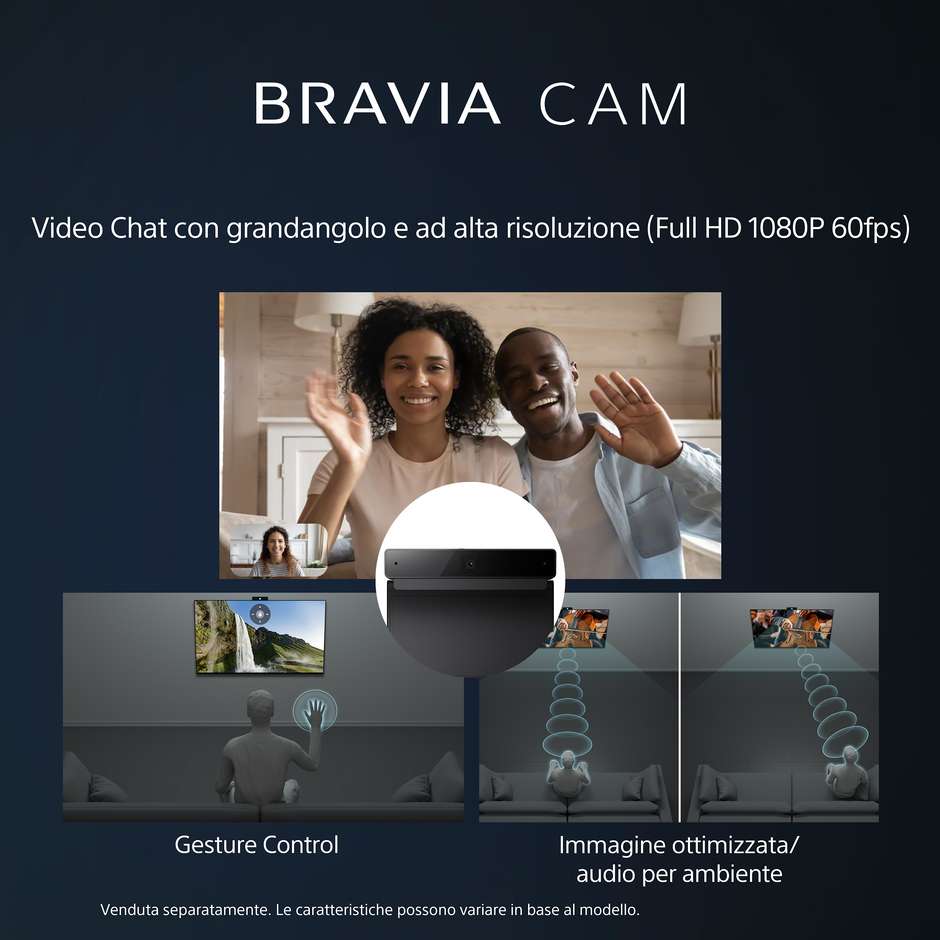 Sony XR55A80LAE Smart TV 55" OLED 4K 120Hz Dolby Vision Google TV Nero