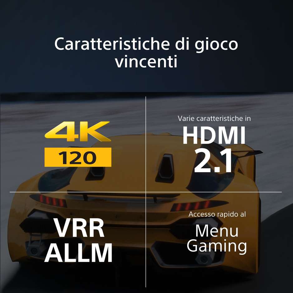 Sony XR55A80LAE Smart TV OLED 55" 4K Ultra HD Wi-Fi DVB-T2 Classe G Nero