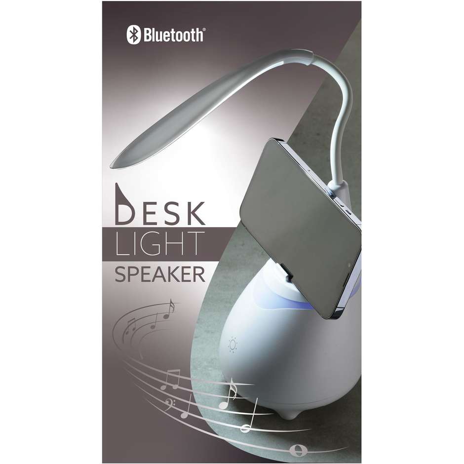 speaker bluetooth desk light bianco