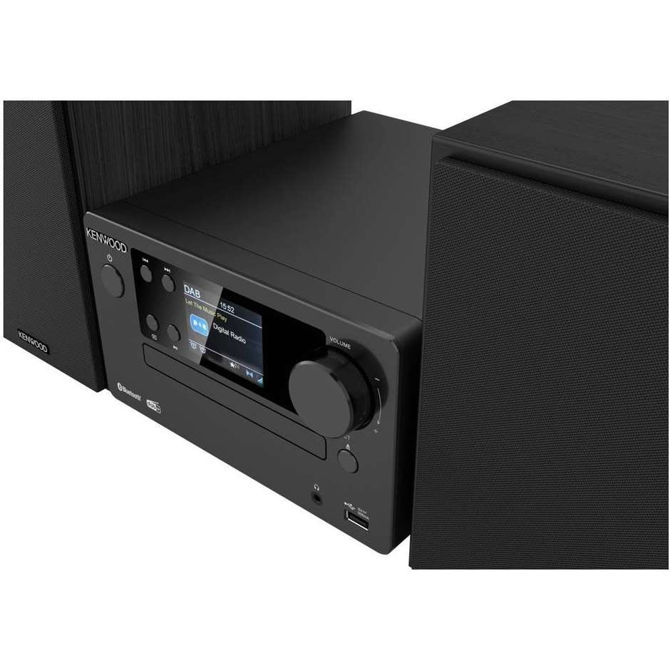 stereo micro dab+ bt cd usb aux in black
