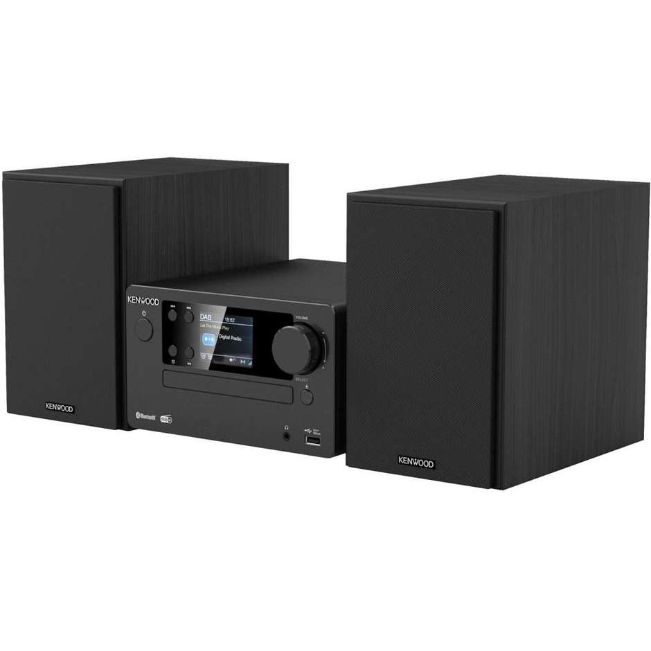 stereo micro dab+ bt cd usb aux in black