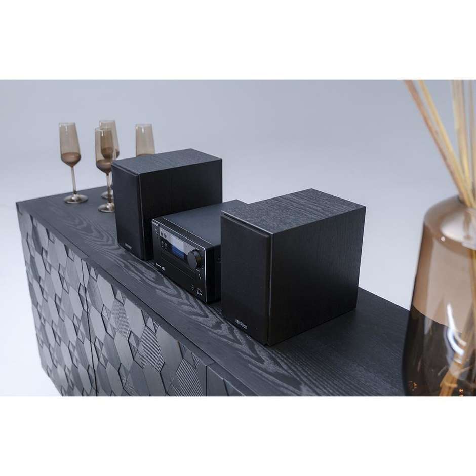 stereo micro dab+ bt cd usb aux in black