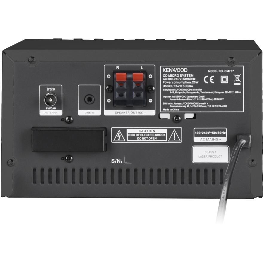 stereo micro dab+ bt wifi cd usb aux black 60w