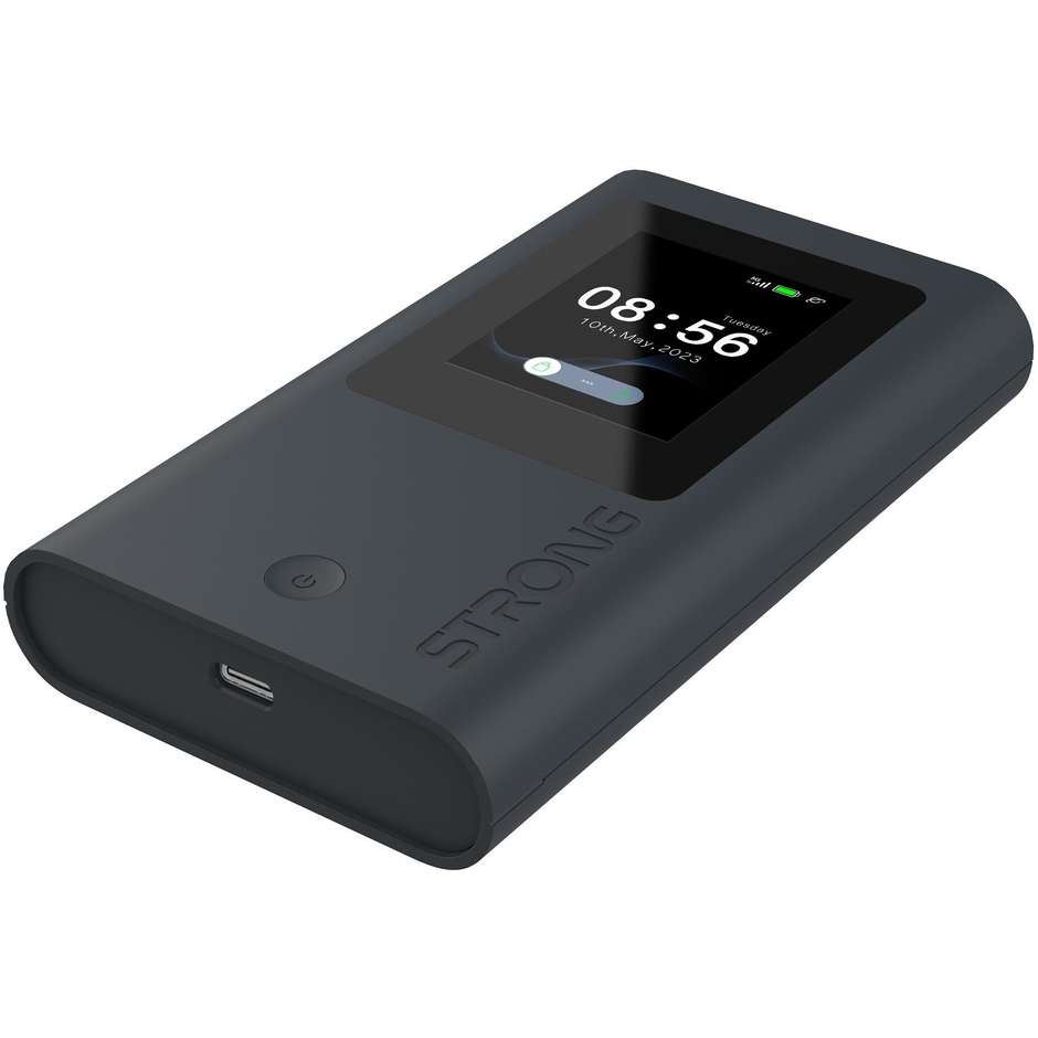 Strong 4G+MIFI900 Router 4G LTE MiFi Hotspot Wi-Fi Display Nero