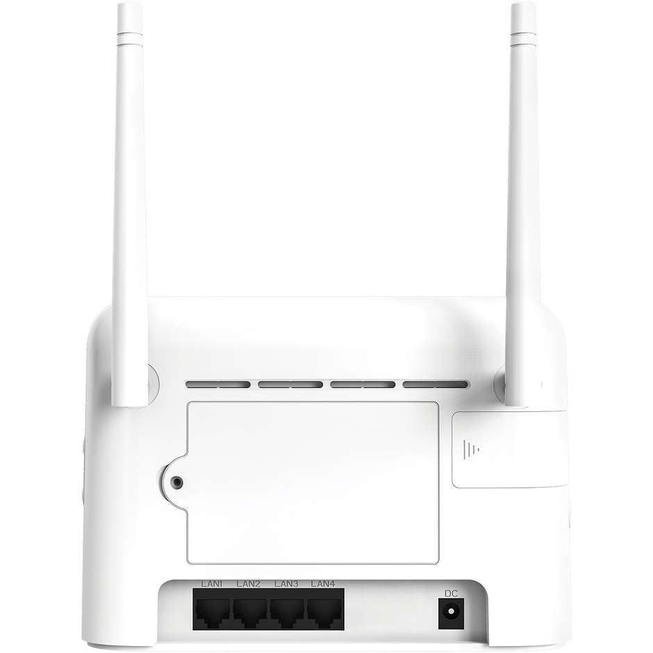 Strong 4G Router 350 Router 4G LTE 150Mbps con Wi-Fi N300 4 Porte LAN e 2 Antenne Esterne Rimovibili - Bianco