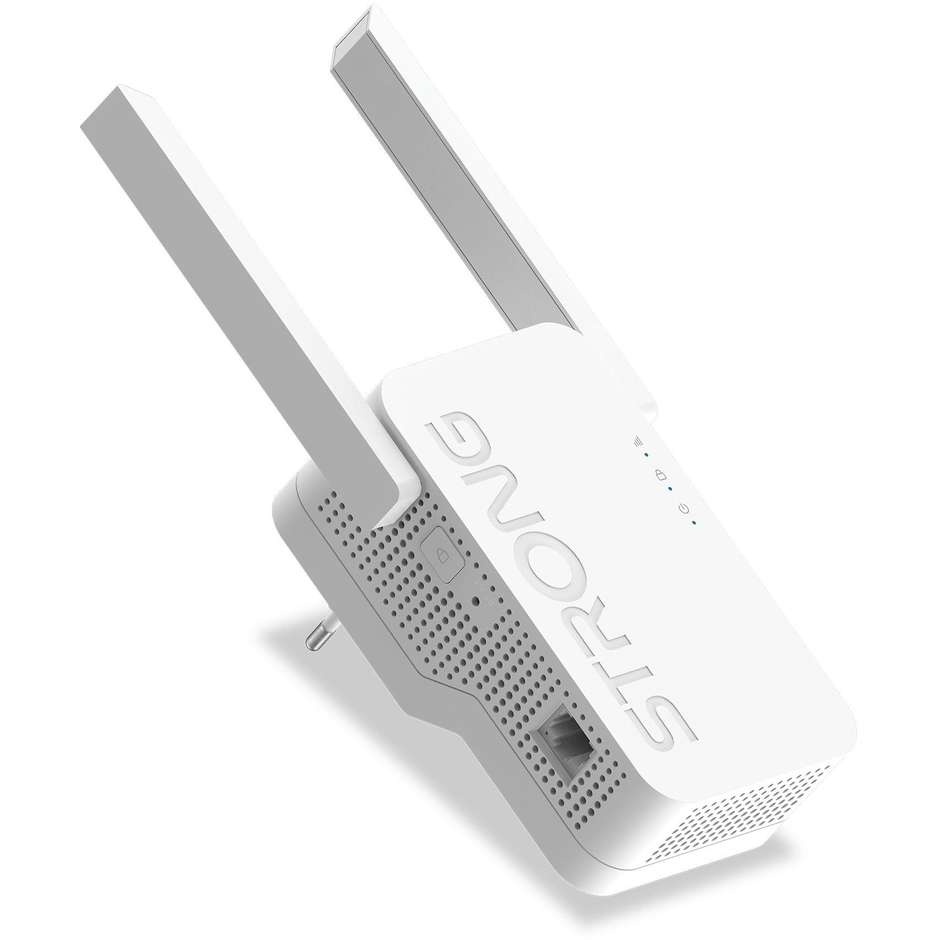 Strong AX1800 (REPEATERAX1800) Range Extender Wi-Fi 6 Mesh 1800 Mbps Porta Gigabit Bianco
