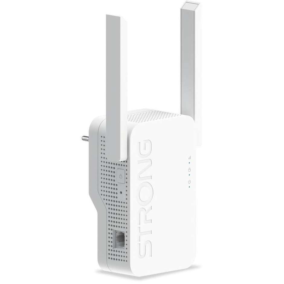 Strong Repeater AX3000 Ripetitore Wi-Fi 6 Dual Band AX3000 con Canali 160MHz Porta Gigabit LAN ed EasyMesh - Bianco