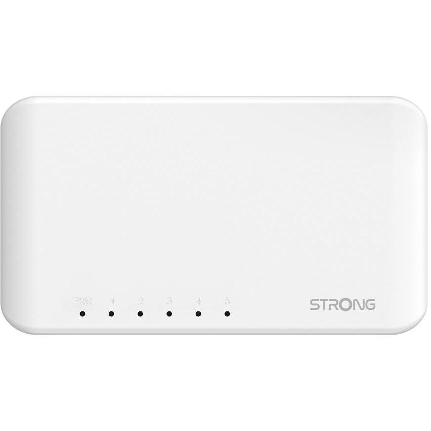 Strong SW5000P Switch di rete Gigabit Ethernet (10/100/1000) Colore Bianco