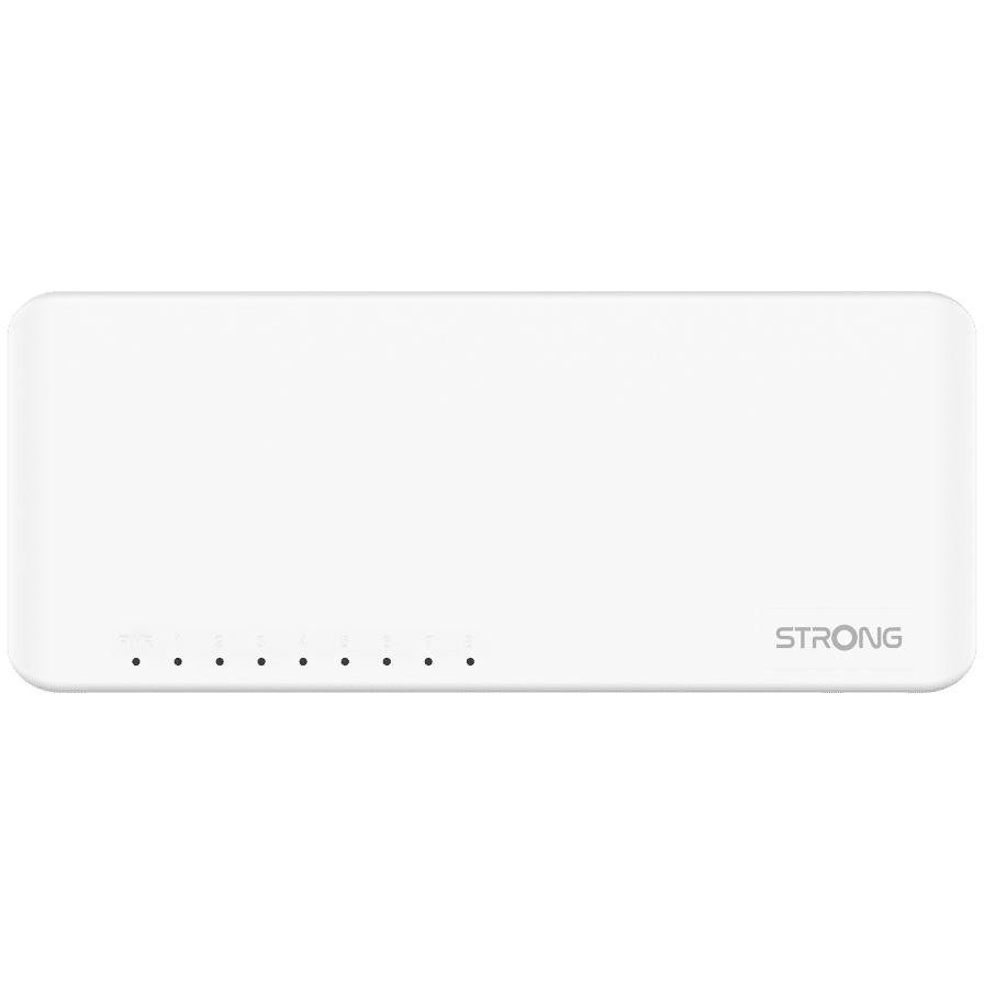 Strong SW8000P Switch Desktop 8 Porte Gigabit Ethernet 10/100/1000 Chassis Plastico Bianco