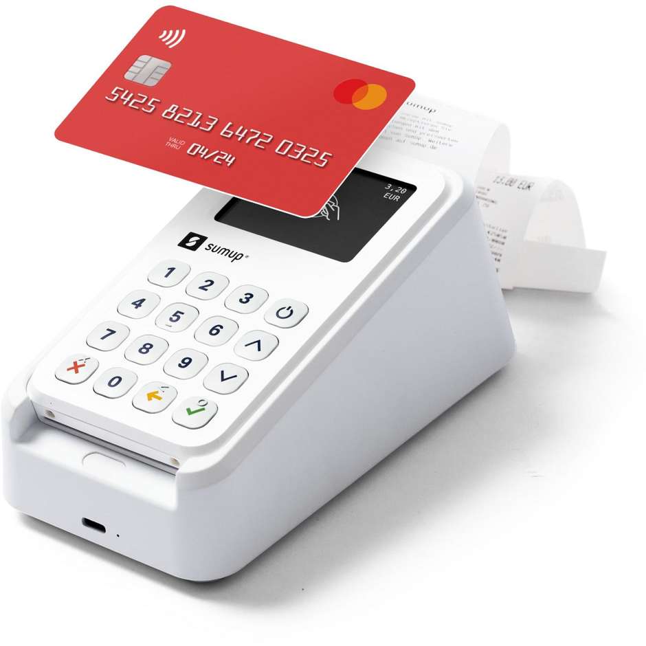 SumUp 3G + Stampante Lettore di carte per pagamenti colore bianco