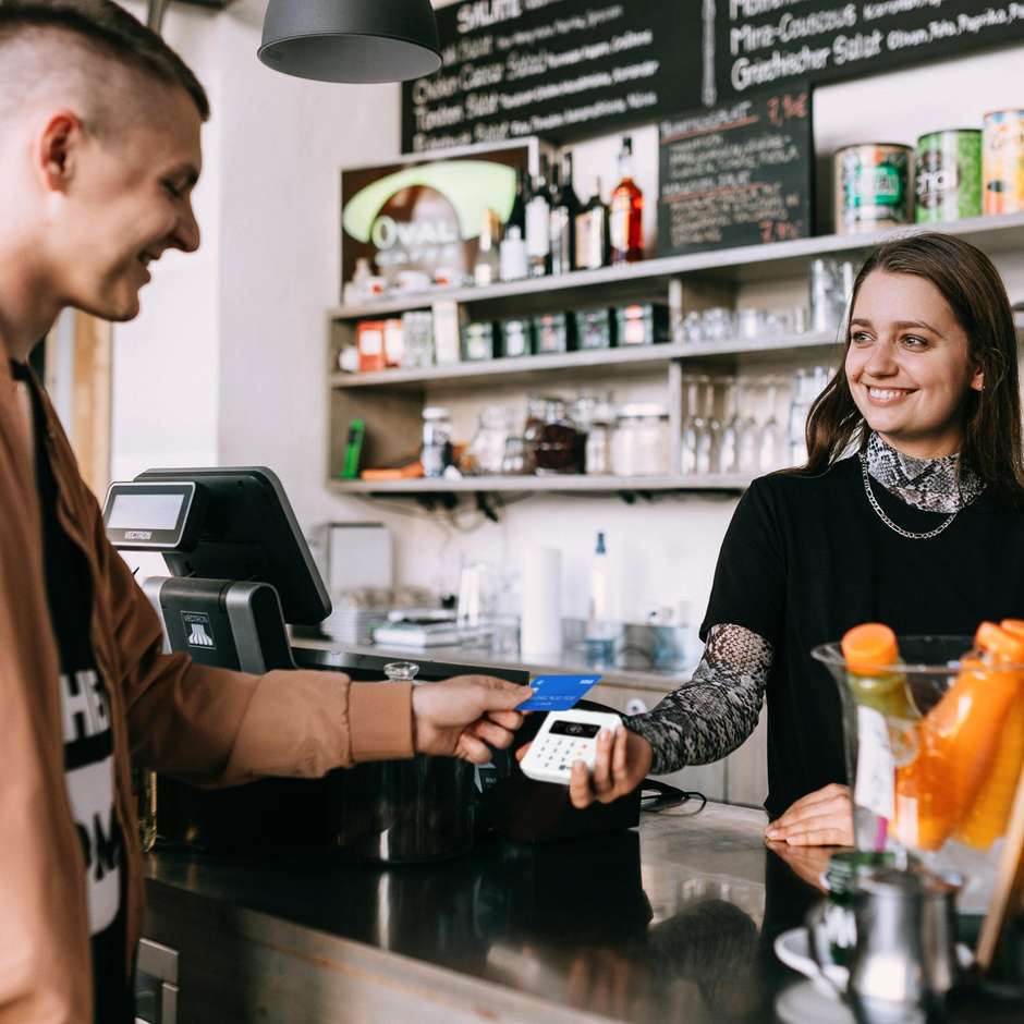 SumUp Air terminale POS Bluetooth con NFC e display OLED, bianco
