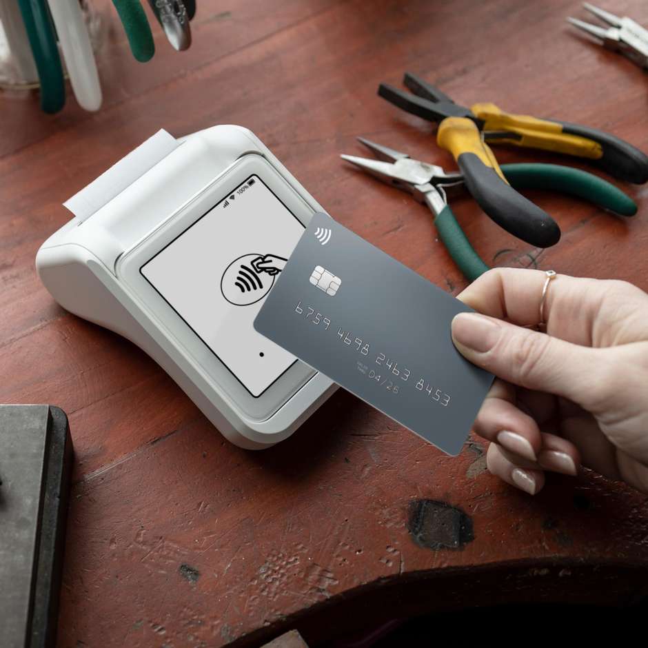 SumUp Solo con stampante, terminale POS Wi-Fi e 4G, bianco