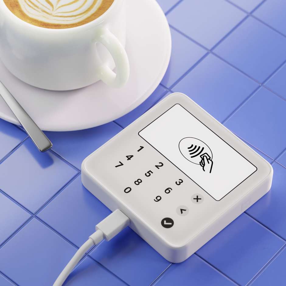 SumUp Solo Lite con base di ricarica, terminale POS Bluetooth bianco