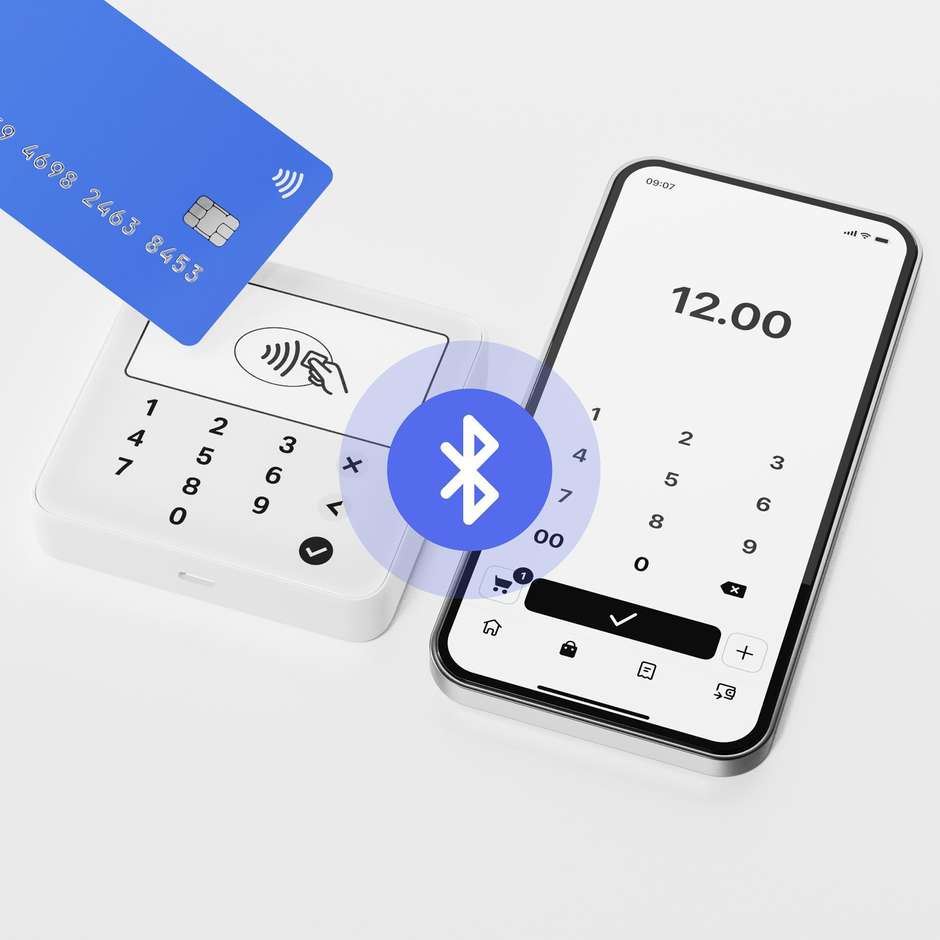 SumUp Solo Lite lettore POS Bluetooth, bianco