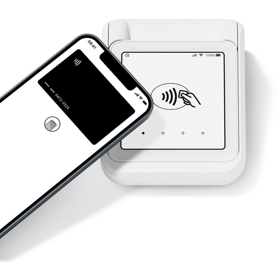 SumUp Solo POS Portatile con Stampante Termica Ricevute Touchscreen Connessione 4G e Wi-Fi Bianco 800620001