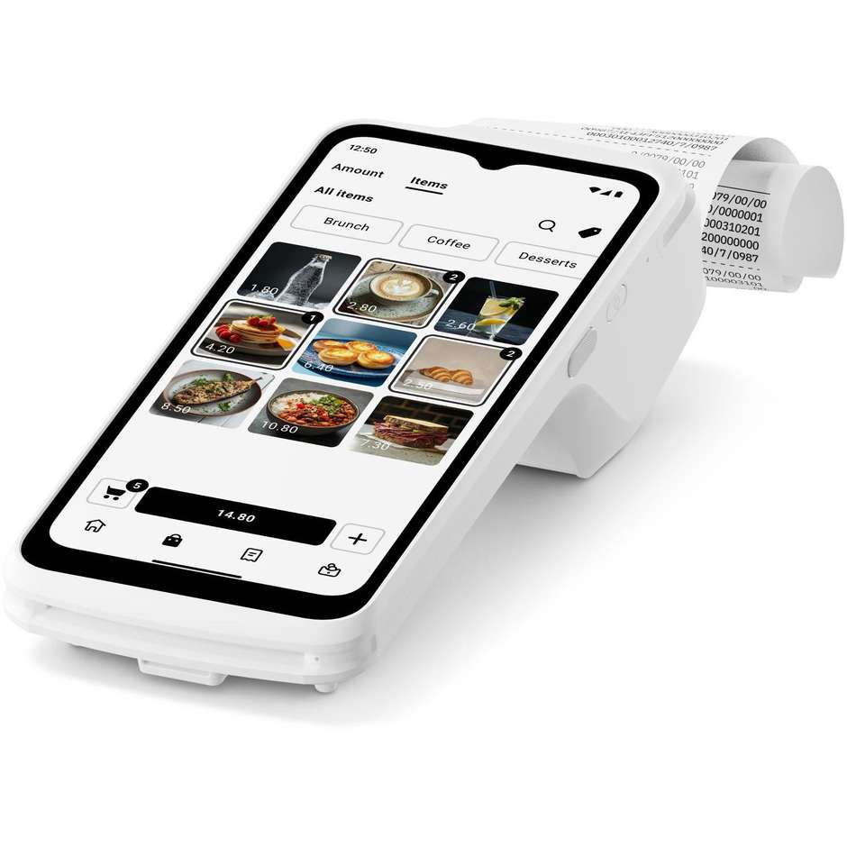 SumUp Terminal Lettore POS Wi-Fi + 4G NFC Bluetooth Bianco