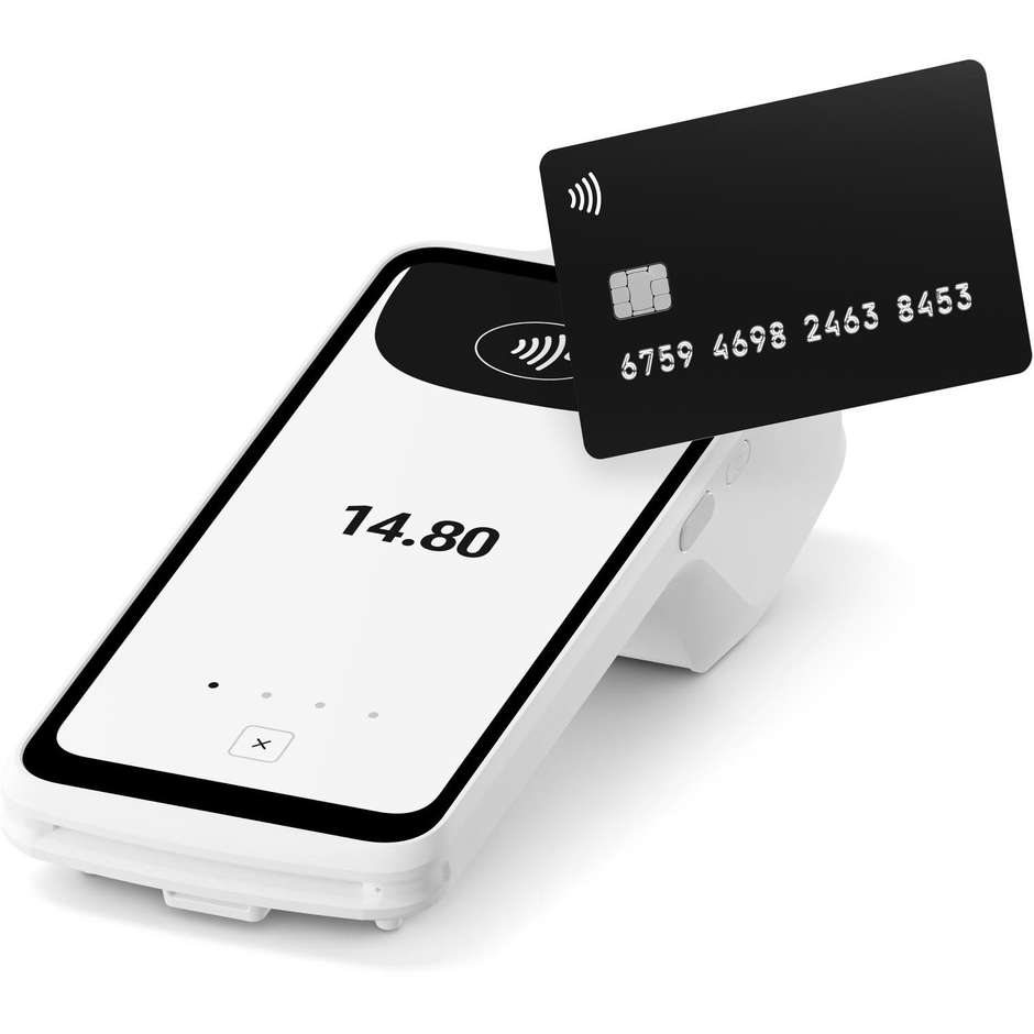 SumUp Terminal Lettore POS Wi-Fi + 4G NFC Bluetooth Bianco