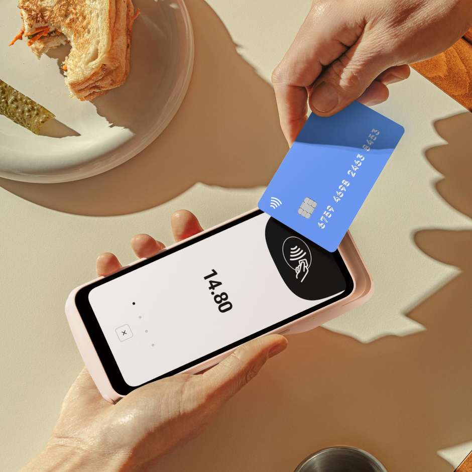 SumUp Terminal Lettore POS Wi-Fi + 4G NFC Bluetooth Bianco