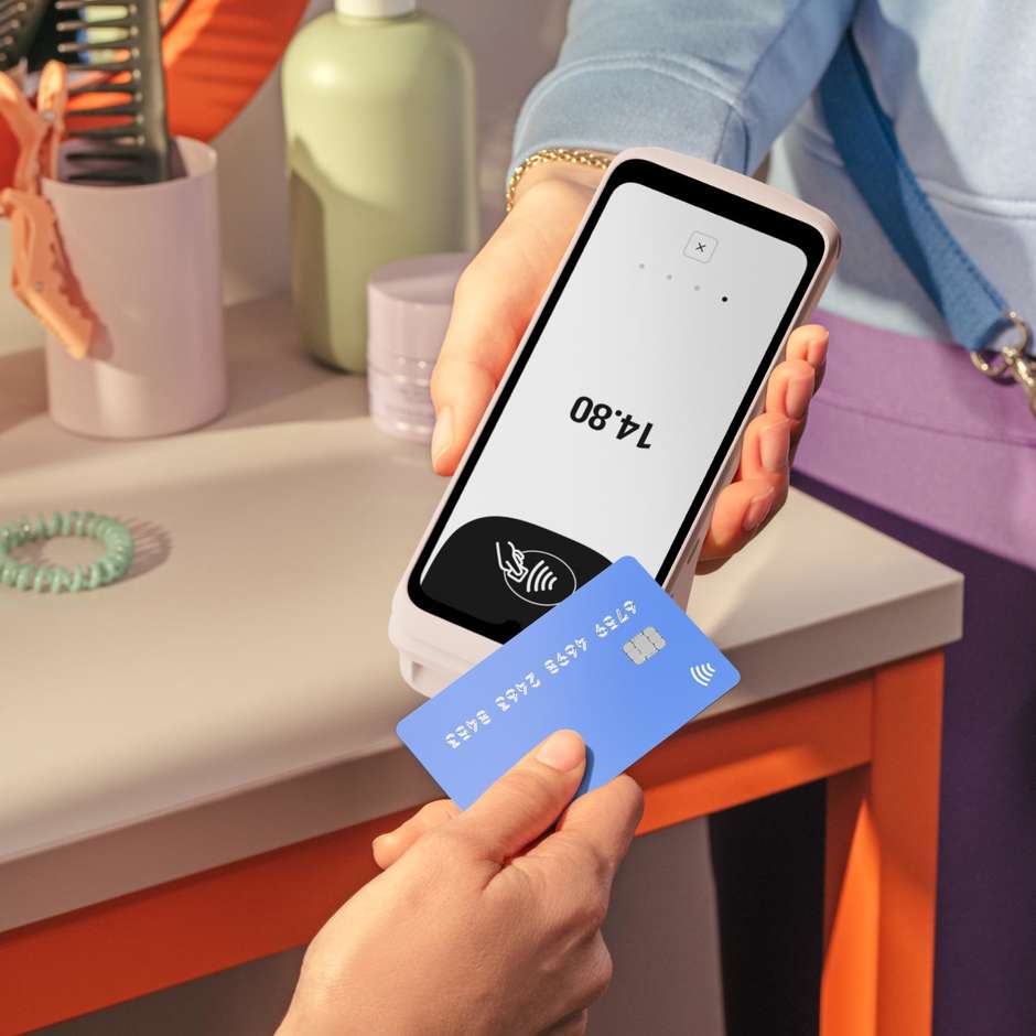 SumUp Terminal Lettore POS Wi-Fi + 4G NFC Bluetooth Bianco