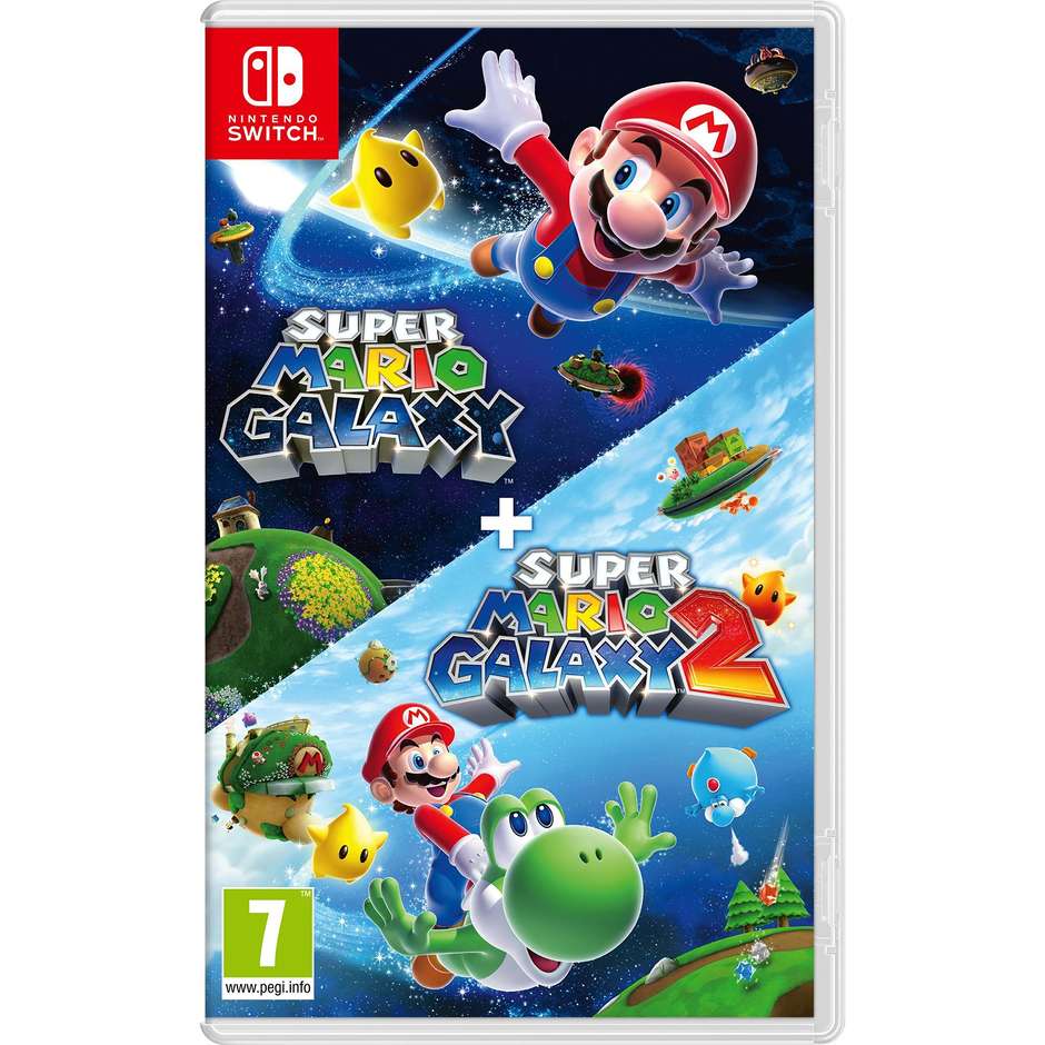Super Mario Galaxy 1 + 2 Collezione Stellare per Nintendo Switch (10016140) Bundle Due Giochi Rimasterizzati in HD Italiano Scheda di Gioco