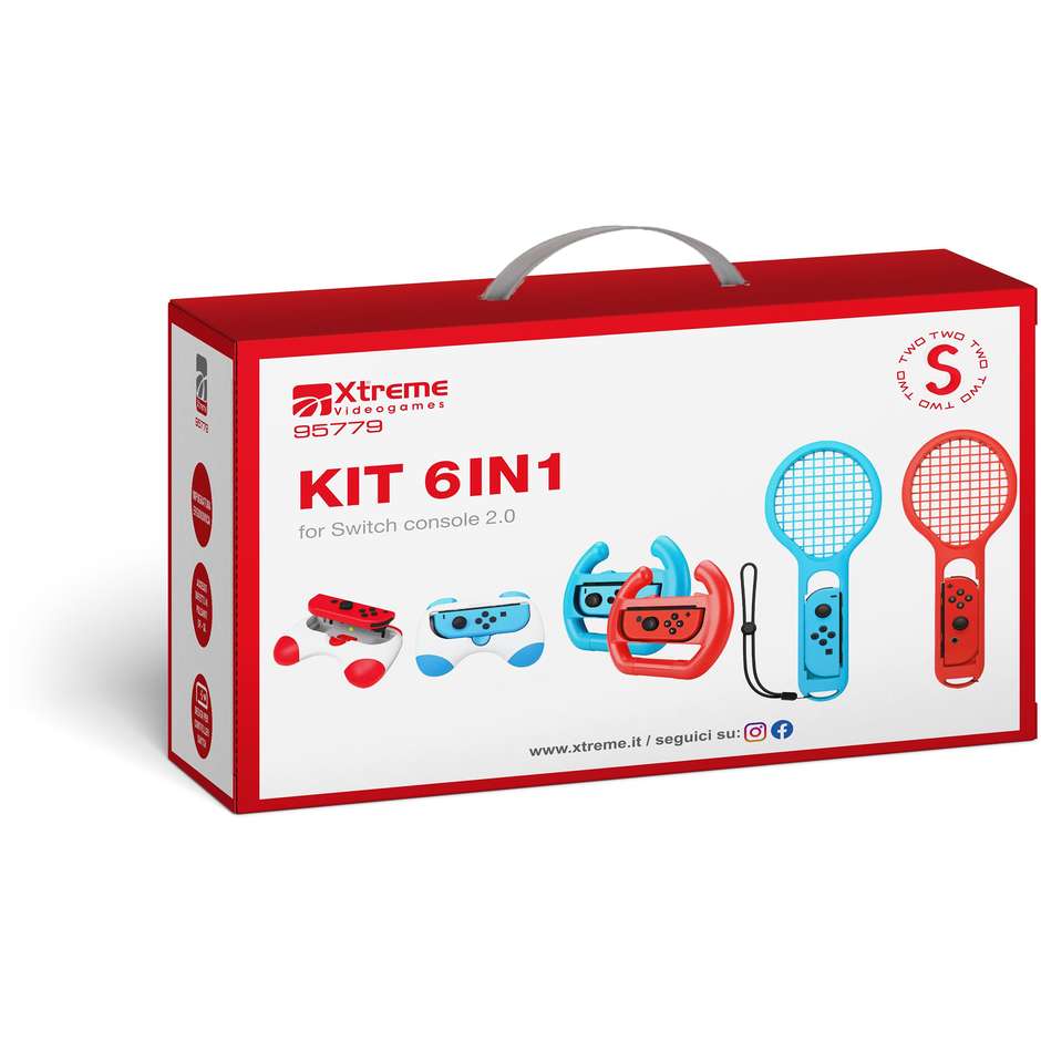 sw2/swi kit 6in1 2-racchette 2-volanti 2-handle c