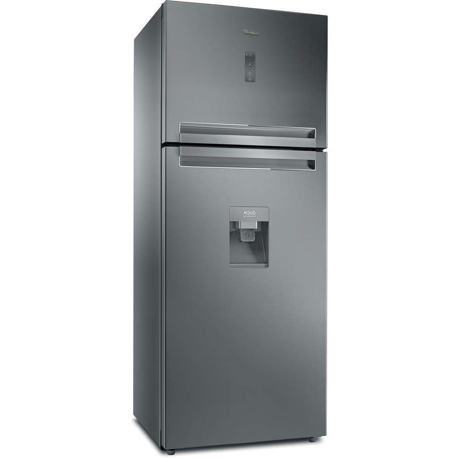 T TNF 8211 OX AQUA Whirlpool frigorifero doppia porta 418 litri classe A+ Total No Frost inox