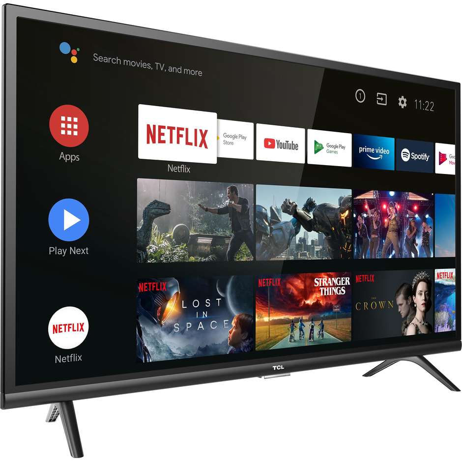 TCL 32ES570F Tv LED 32" Full HD HDR Android Tv Smart Tv Wifi classe F colore nero