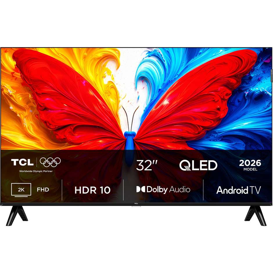 TCL 32S5L TV 32" QLED Full HD HDR Android TV Nero