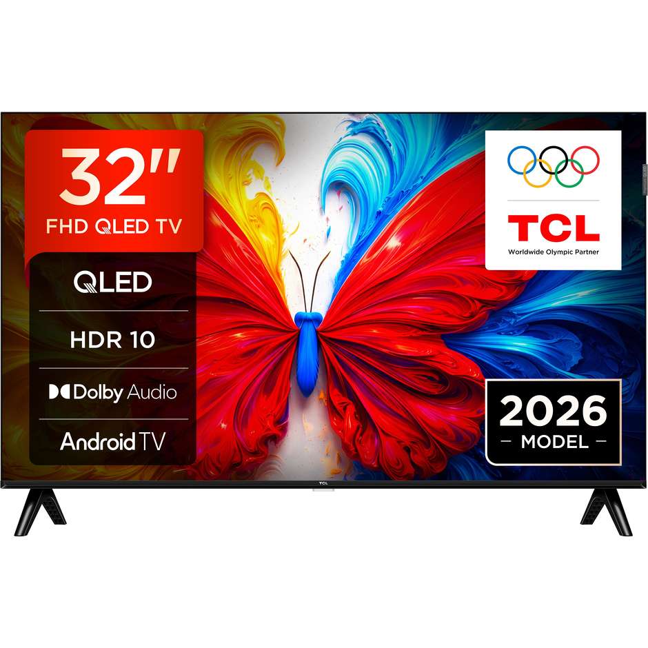 TCL 32S5L TV 32" QLED Full HD HDR Android TV Nero