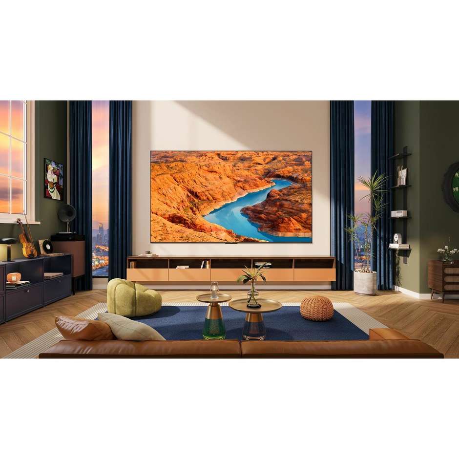 TCL 43C655 TV QLED 43" 4K Ultra HD Smart TV Wi-Fi Classe F Colore Nero