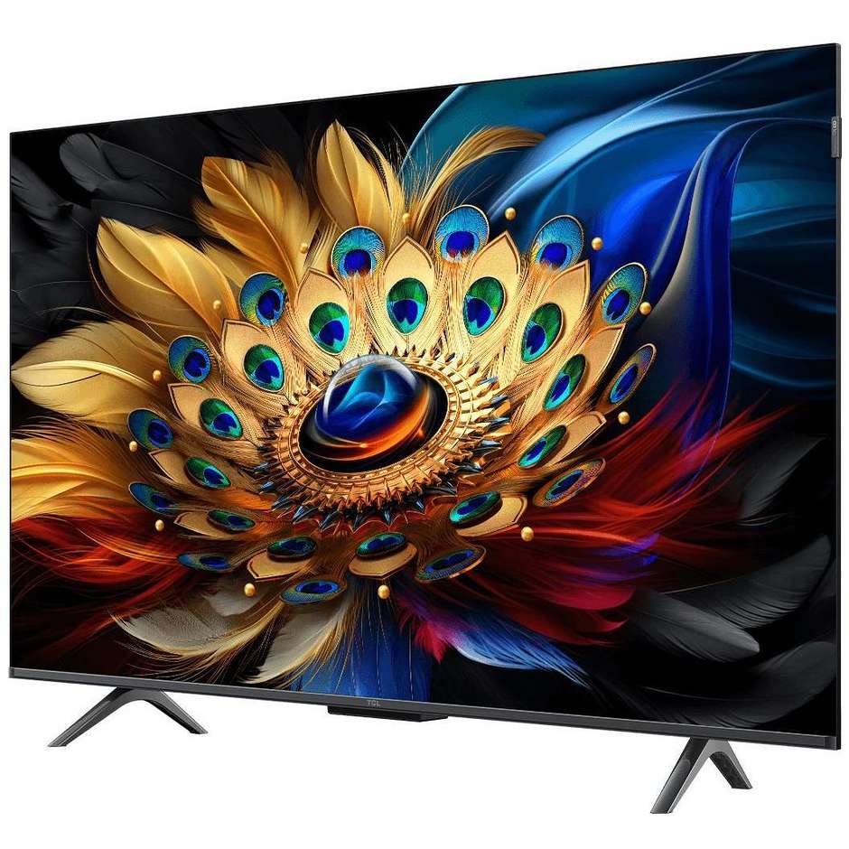 TCL 43C655 TV QLED 43" 4K Ultra HD Smart TV Wi-Fi Classe F Colore Nero