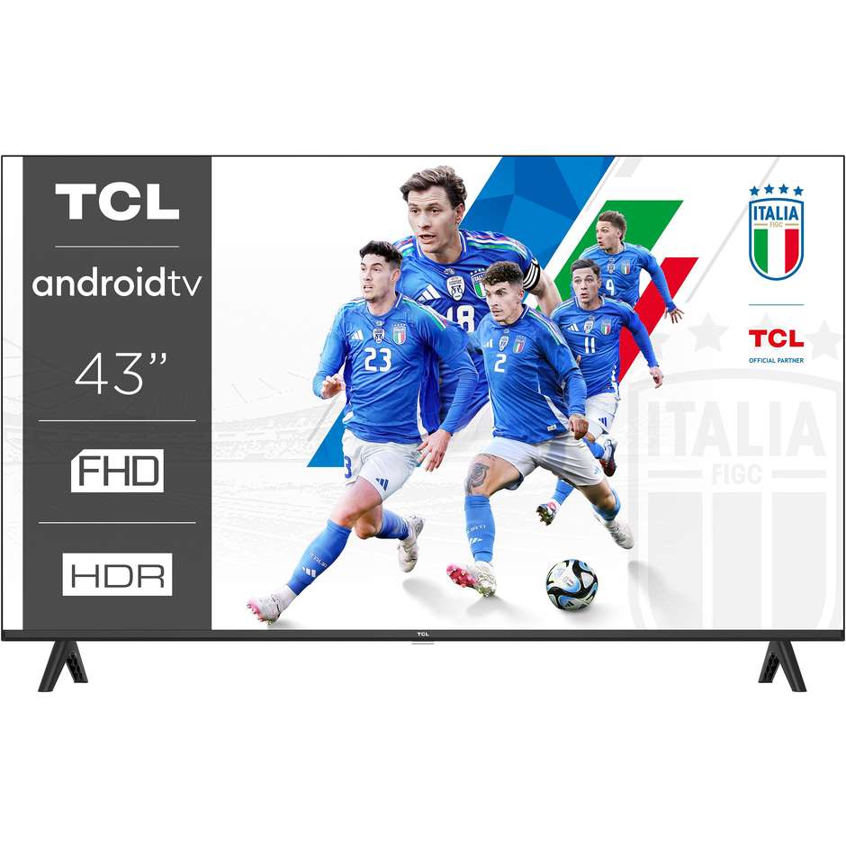 TCL 43S5400A TV 43" Full HD Smart TV Wi-Fi Classe F Colore Nero