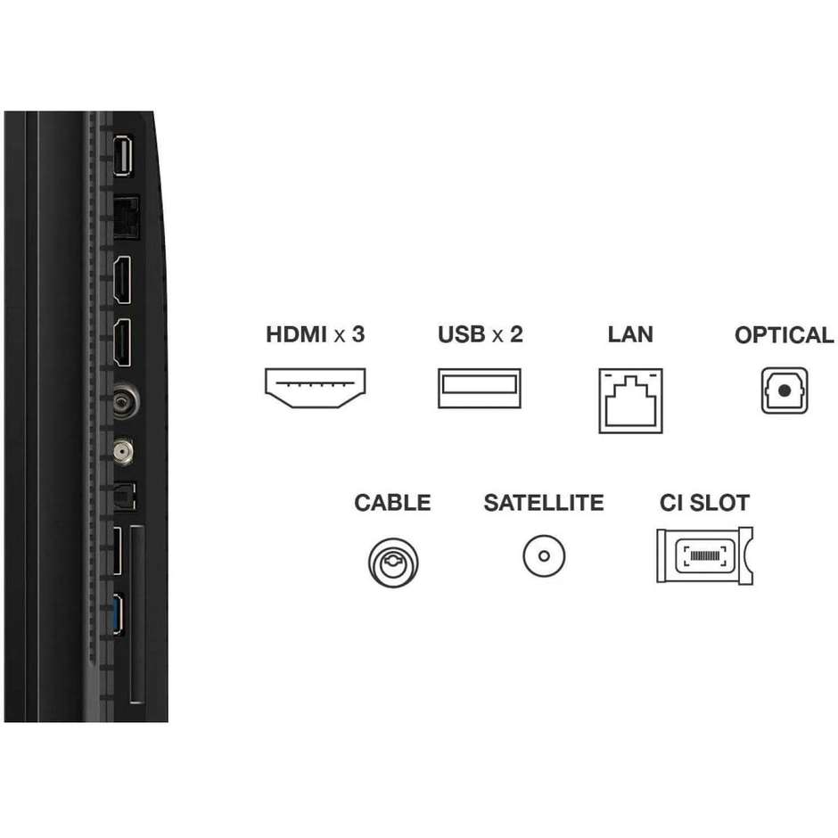 TCL 43T69C 43" QLED 4K HDR Google TV Nero