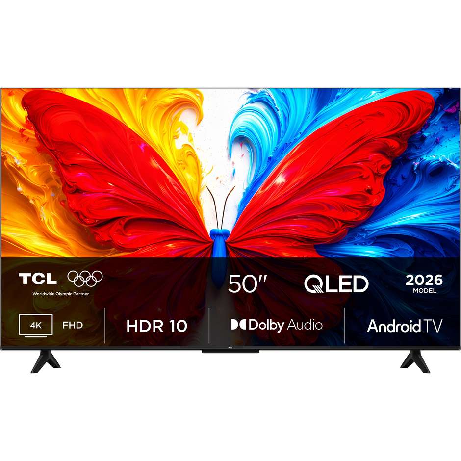 TCL 50S5L Smart TV 50" 4K Ultra HD QLED Android TV Nero