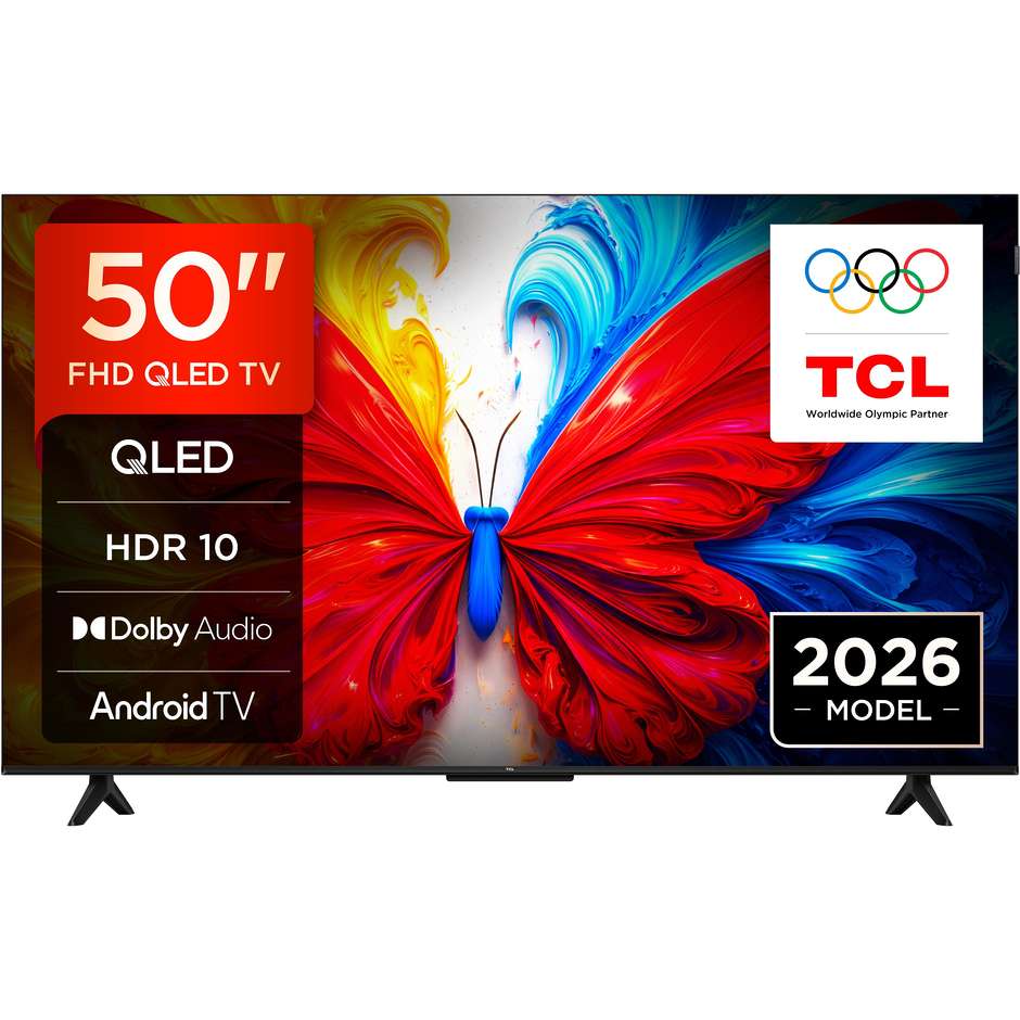 TCL 50S5L Smart TV 50" 4K Ultra HD QLED Android TV Nero