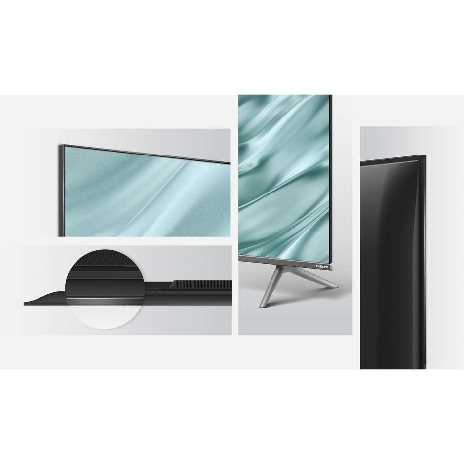 TCL 55C631 Tv LED 55" 4K Ultra HD Google TV Wi-Fi Classe F Colore cornice Argento