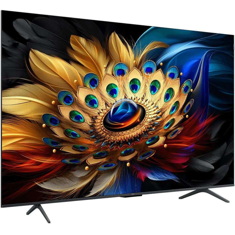 TCL 55C655 Tv QLED 55" 4K Ultra HD Smart Tv Wi-Fi Classe F Colore Nero