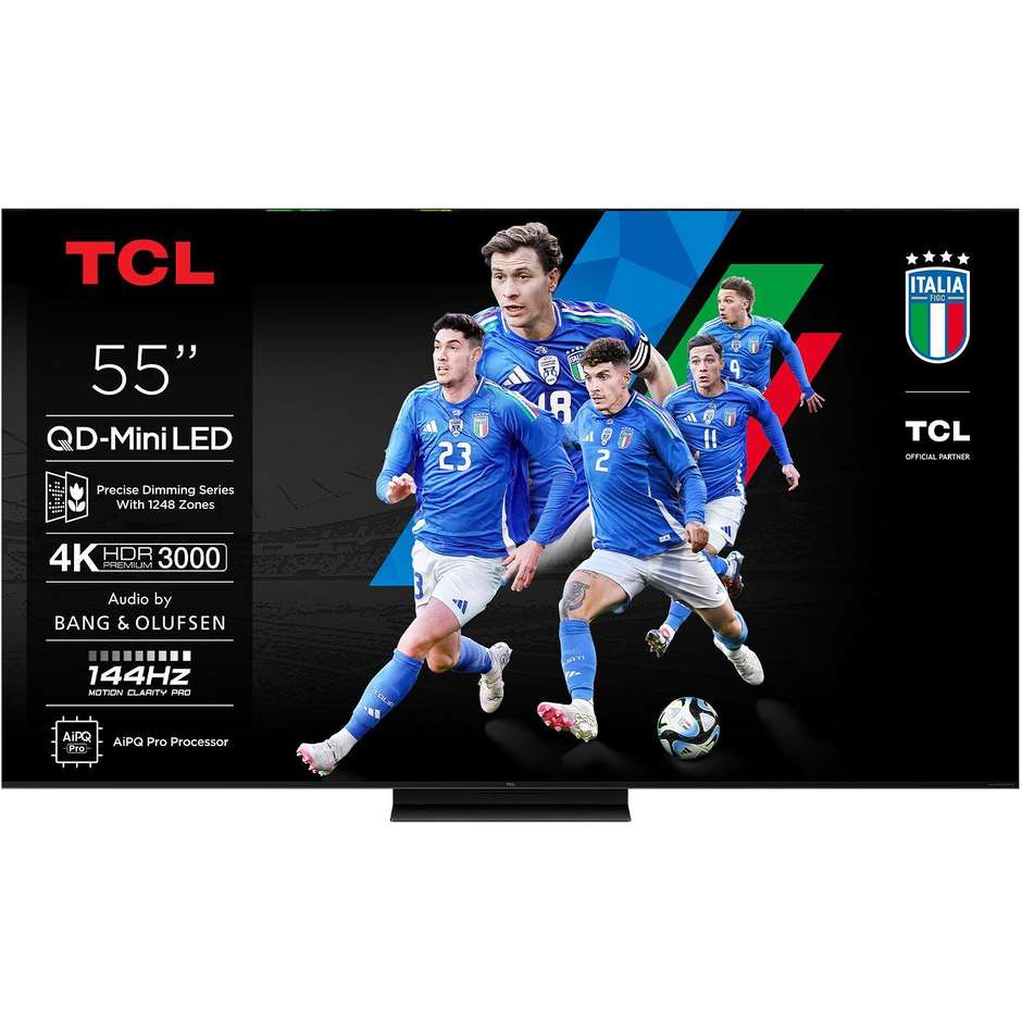 Tcl 55C79K Smart TV LED 79" 4K Ultra HD Wi-Fi DVB-T2 Classe F Nero