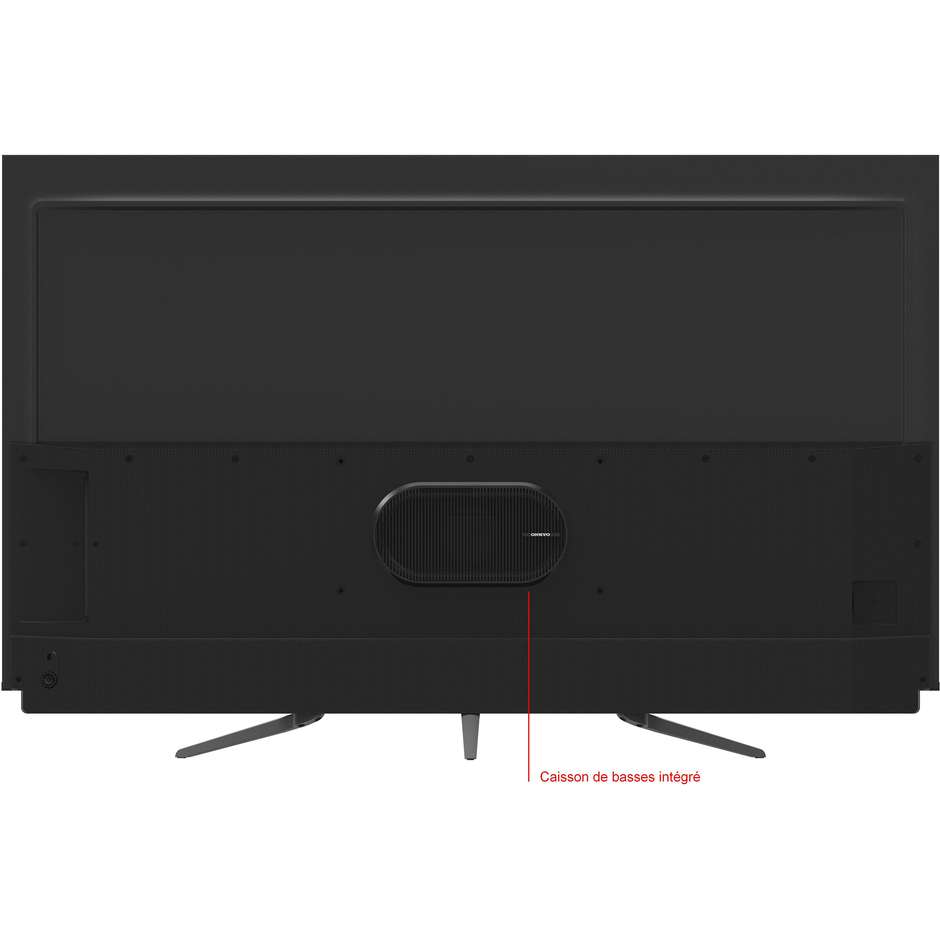TCL 55C815 TV QLED 55'' 4K Ultra HD Smart TV Wi-Fi Classe A colore argento