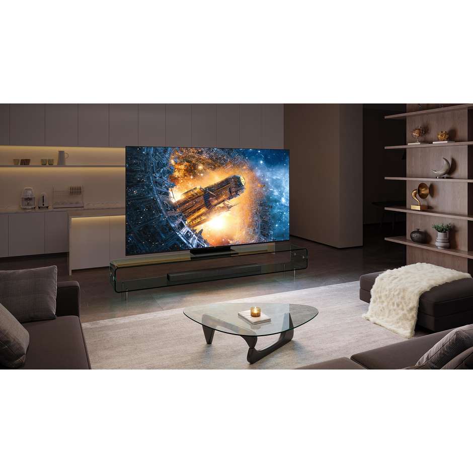 TCL 55C845 Smart TV 55" QLED 4K Ultra HD Google TV Colore Black