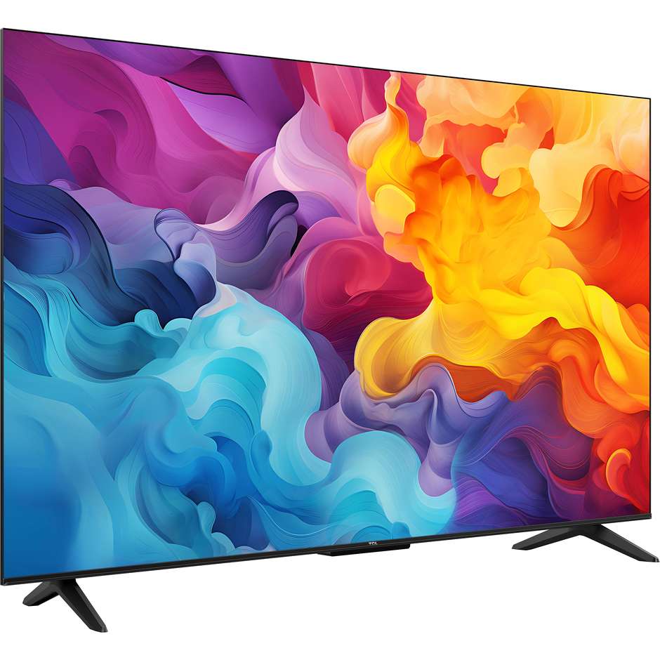 TCL 55P655 Smart TV 55" LED 4K Ultra HD Google TV Colore Black