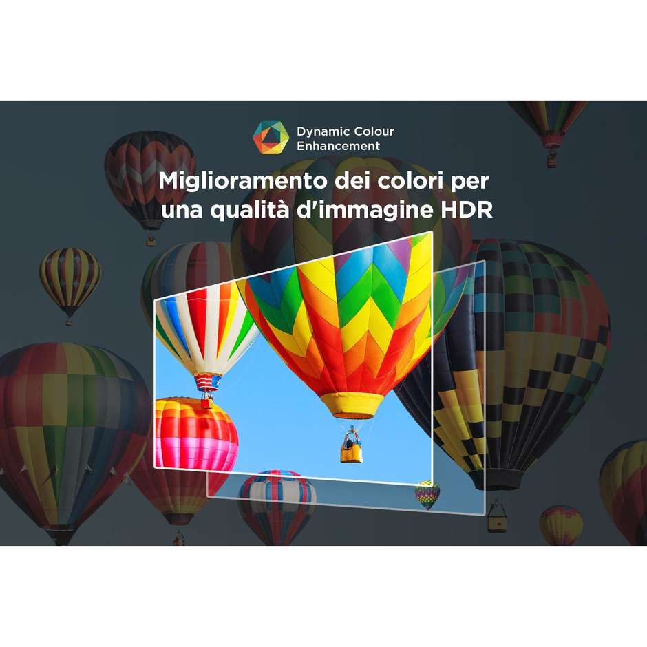 TCL 55P655 Smart TV 55" LED 4K Ultra HD Google TV Colore Black
