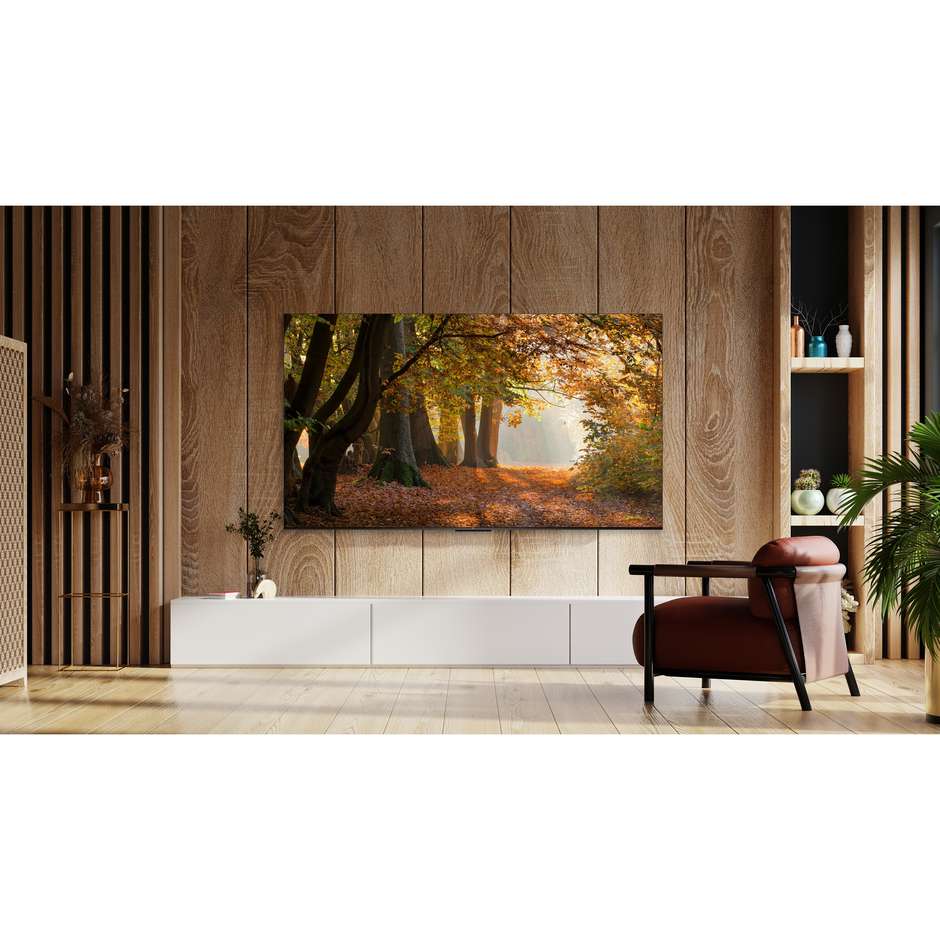 TCL 55P655 Smart TV 55" LED 4K Ultra HD Google TV Colore Black