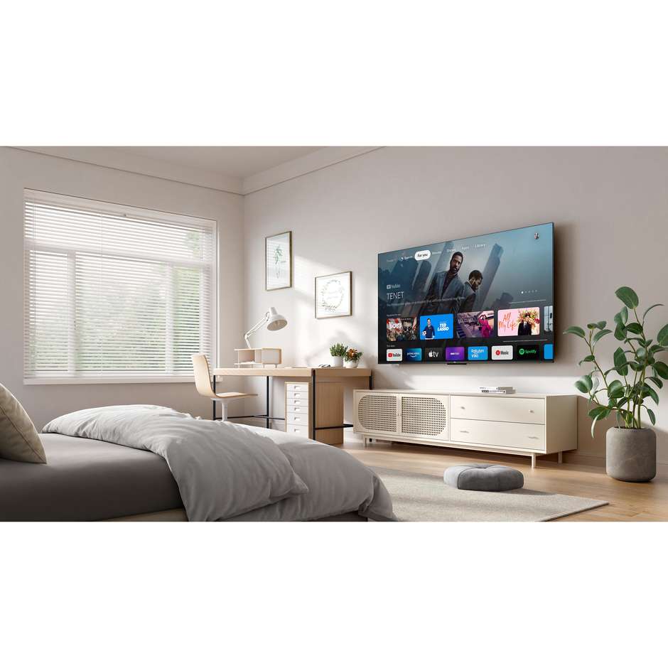 TCL 55P69K Smart TV 55" LED 4K Ultra HD Google TV Colore Black