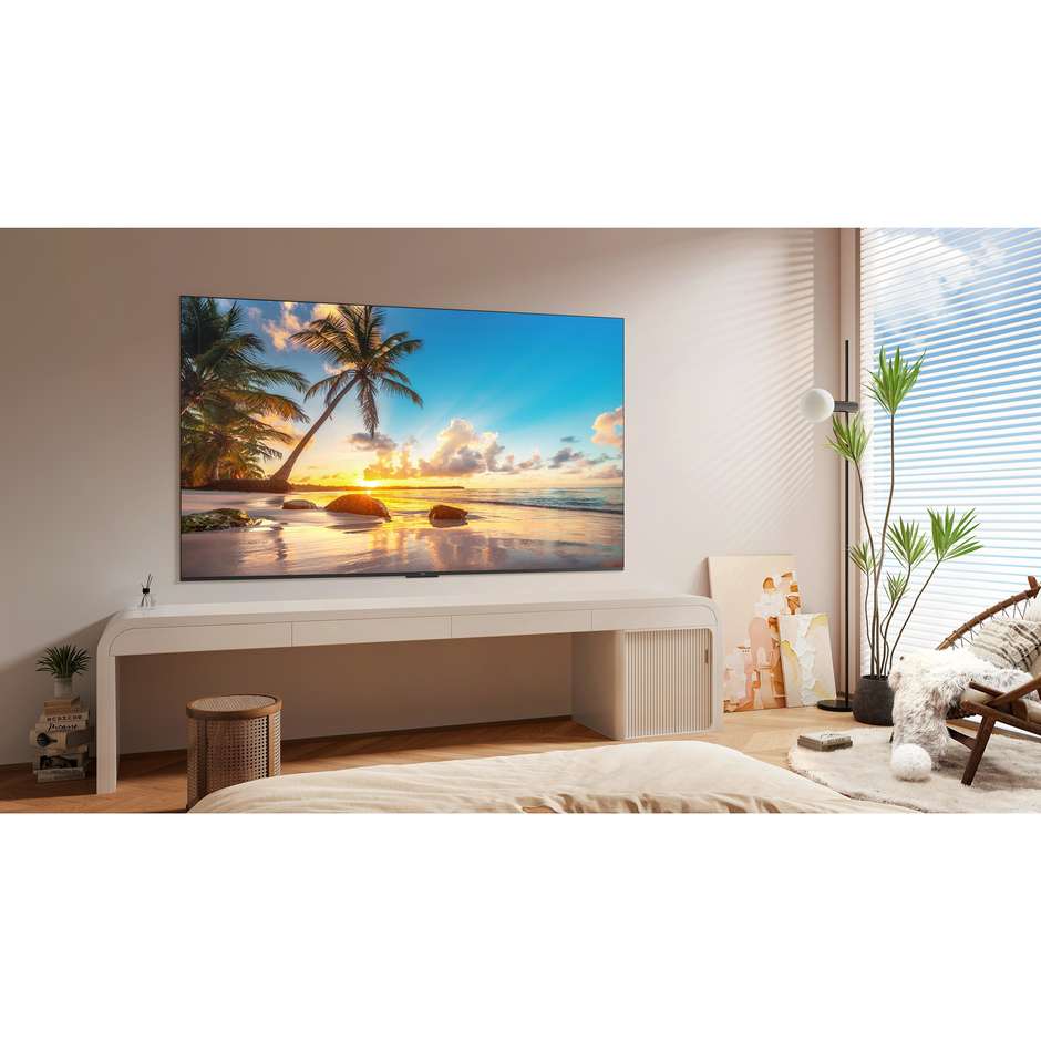 Tcl 55P79B Smart TV LED 55" 4K Ultra HD Wi-Fi DVB-T2 Classe F Nero