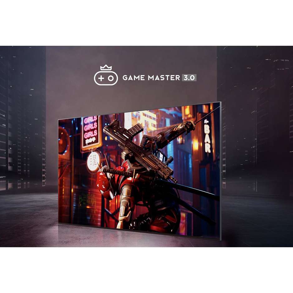 TCL 55P79B TV 55" 4K Ultra HD Smart TV Wi-Fi Classe F Colore Nero