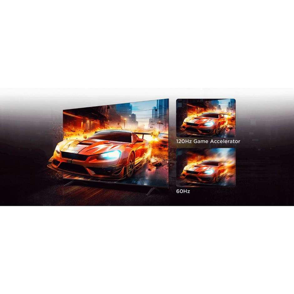 TCL 55P79B TV 55" 4K Ultra HD Smart TV Wi-Fi Classe F Colore Nero