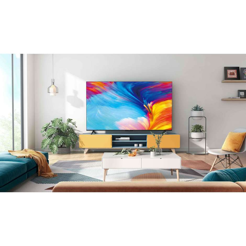 TCL 65P635 TV led 65" 4K Ultra HD Smart TV Wi-Fi Classe F Colore Nero