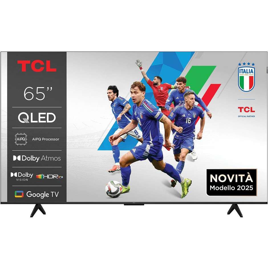 TCL 65P79K TV QLED 65" 4K Ultra HD Smart TV Wi-Fi Classe F Colore Nero